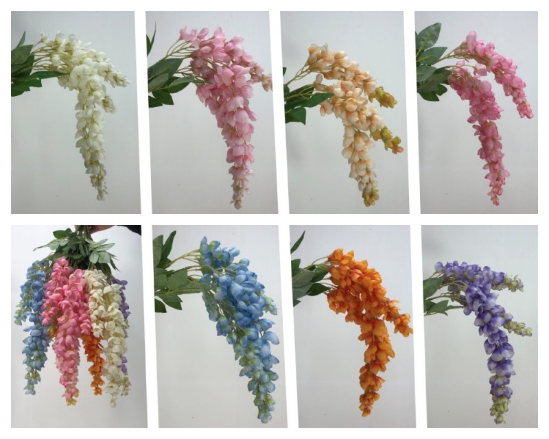 OULI®เทียม Wisteria Aubergine - การตกแต่งวิสเทอเรียคุณภาพสูง